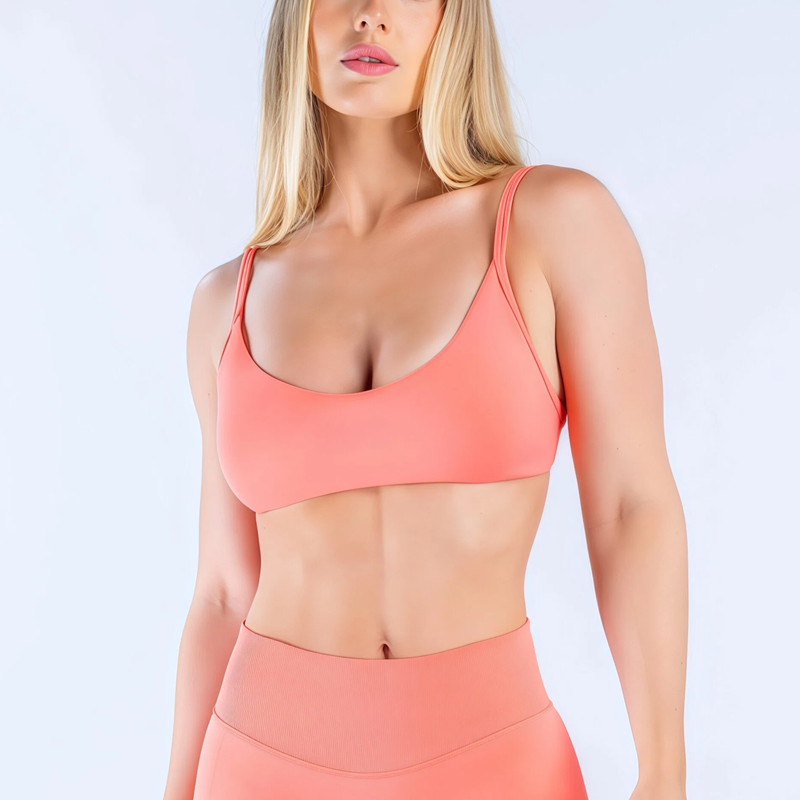 T Shirt Bra Seamless - HISTELLO บราแบบคอเว้าลึกสำหรับผู้หญิง ทรง U-Back สปอร์ตแทงค์ท็อป บราดันทรงสำหรับออกกำลังกาย