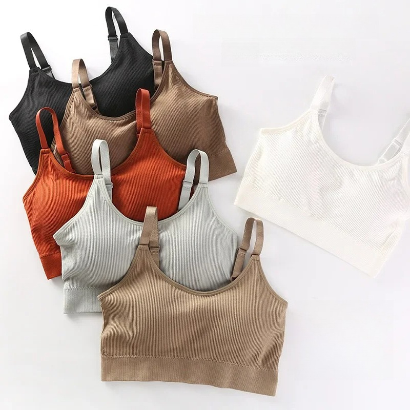 Sleep Bra Bralette - บราไร้ตะเข็บเซ็กซี่สำหรับผู้หญิง บราเต็มทรง ระบายอากาศได้ดี บราเล็ตแบบไม่มีโครง บราสำหรับใส่นอน ท็อปแบบทูบสำหรับเล่นกีฬา