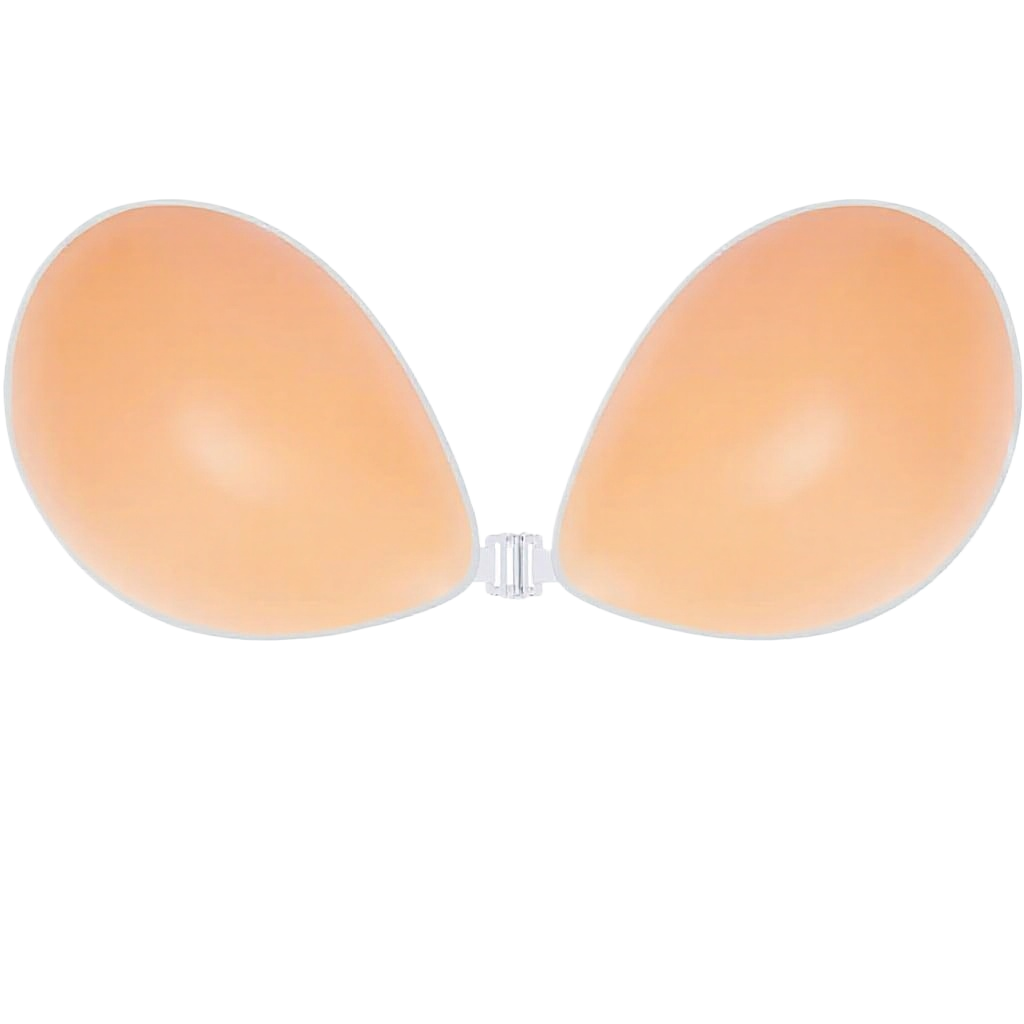 Backless Bra Sticky - บราซิลิโคนแบบไร้สาย ยกทรงแบบดันทรง ใช้ซ้ำได้ ติดแน่น ไม่มีสาย ไม่มีสายหลัง