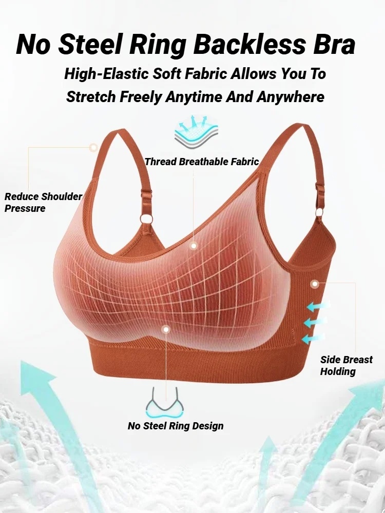 Sleep Bra Bralette - บราไร้ตะเข็บสำหรับผู้หญิง บราเต็มทรง ระบายอากาศได้ดี บราเล็ตไม่มีโครง บราสำหรับนอน บราทรงทูบท็อป