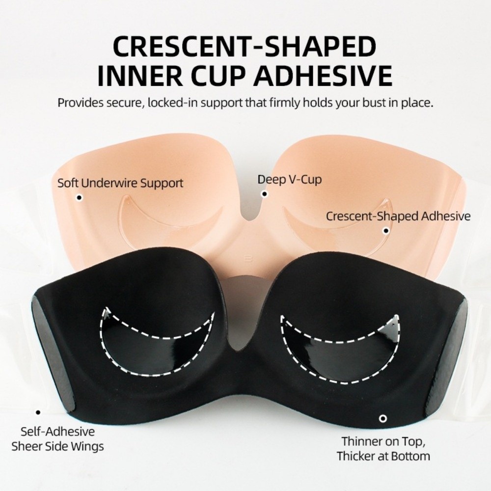 บราไร้สายแบบไร้ตะเข็บ ระบายอาก - Backless Bra Sticky บทวิจารณ์และราคา