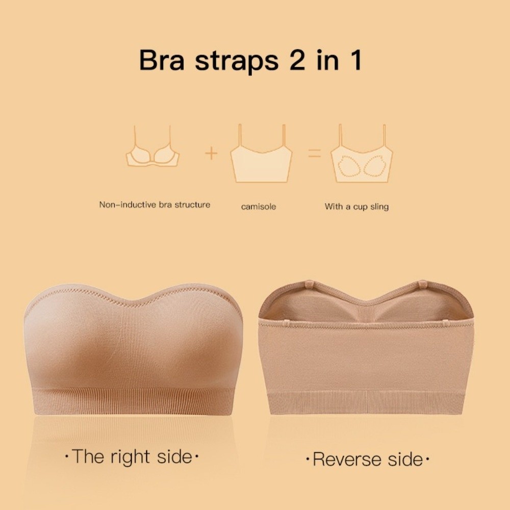 บราแบบไม่มีสายพร้อมฟองน้ำเสริม - Push Up Bra Silicone บทวิจารณ์และราคา